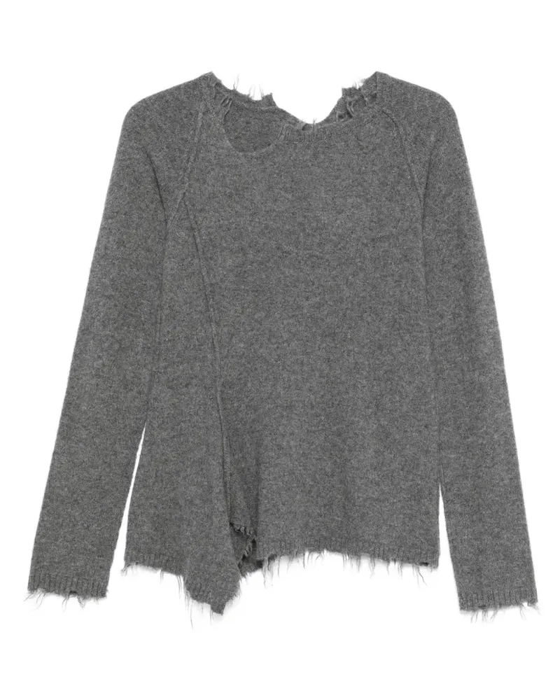 Studiorundholz Ausgefranster Pullover - Grau Grau