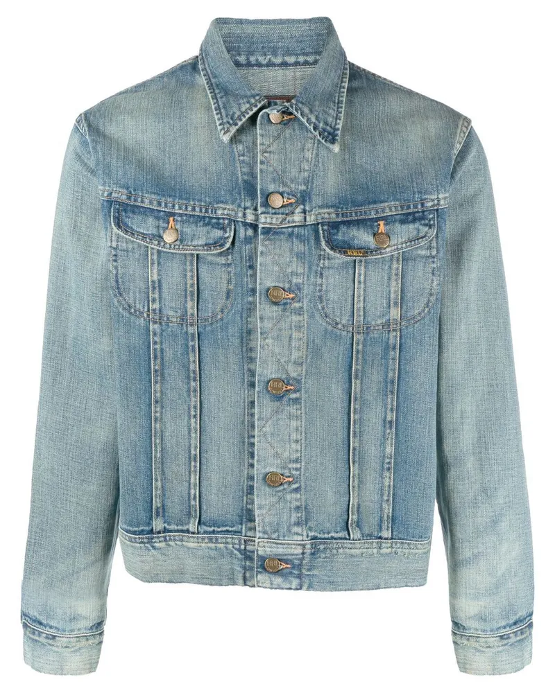Ralph Lauren Jeansjacke mit Knopfleiste - Blau Blau