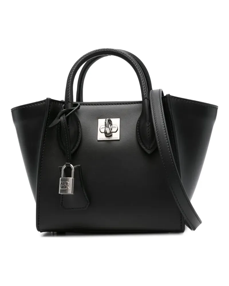 Ermanno Scervino Tote Bag mit Schloss - Schwarz Schwarz