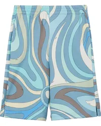 Emilio Pucci Shorts mit grafischem Print Blau