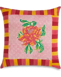 Lisa Corti Kissen mit Camelia Magenta-Print Rosa