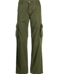 Alpha Industries Cargohose mit geradem Bein Grün