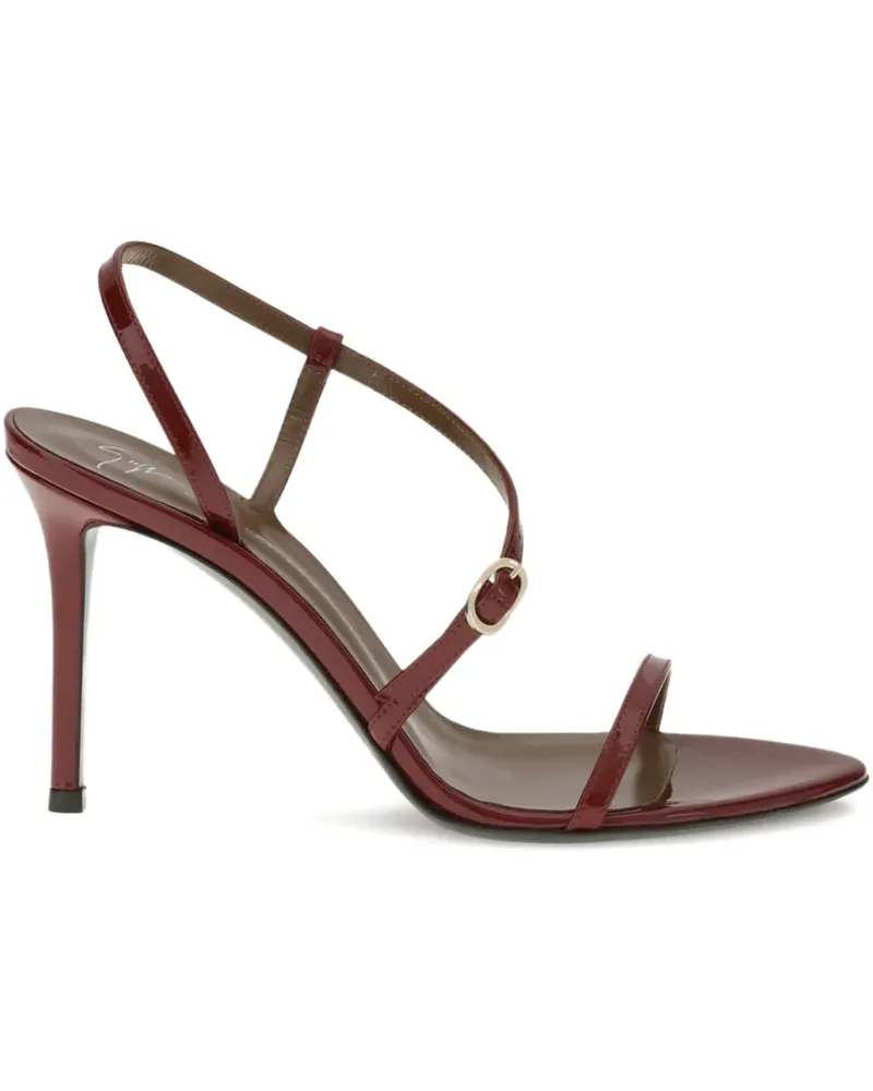Giuseppe Zanotti Stiletto-Sandalen mit Schnallendetail 90mm - Rot Rot