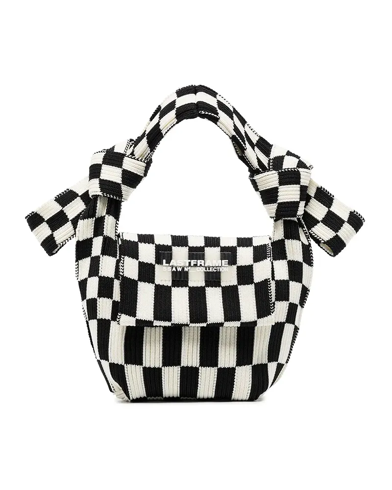 LASTFRAME Ichimatsu Mini-Tasche - Schwarz Schwarz