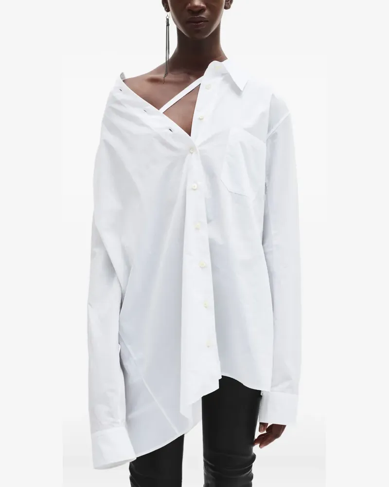 Ann Demeulemeester Asymmetrisches Hemd - Weiß Weiß