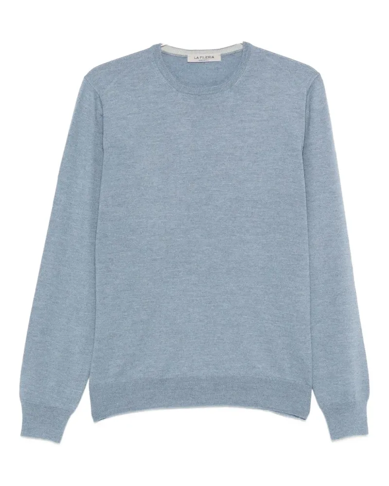 La Fileria Pullover mit Rundhalsausschnitt - Blau Blau