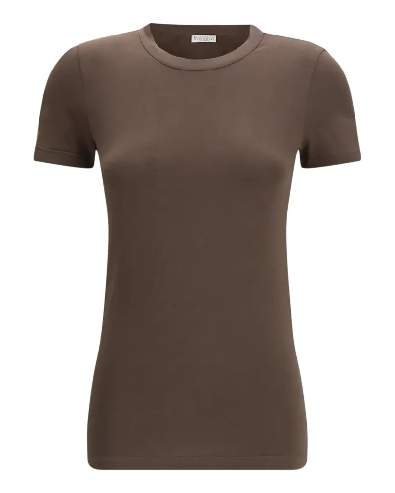 Brunello Cucinelli round-neck T-shirt - Braun Braun