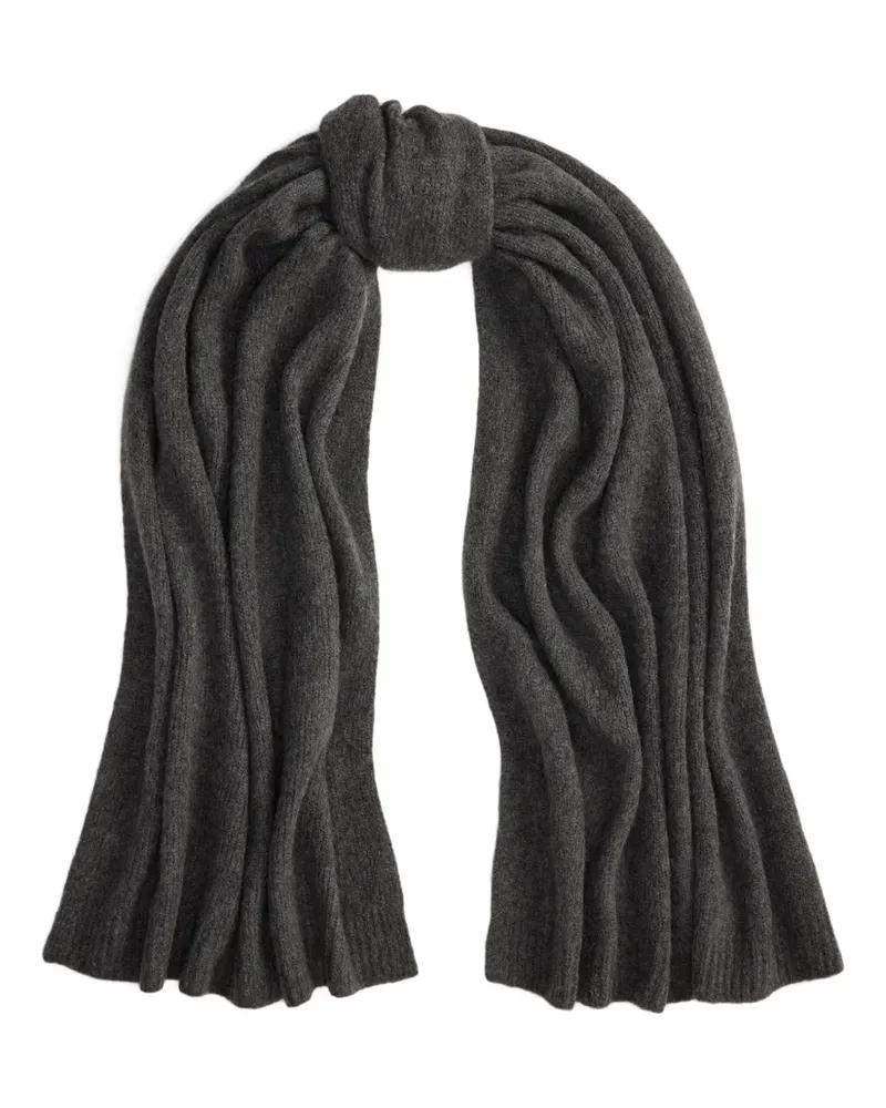Ralph Lauren Schal mit geripptem Detail - Grau Grau