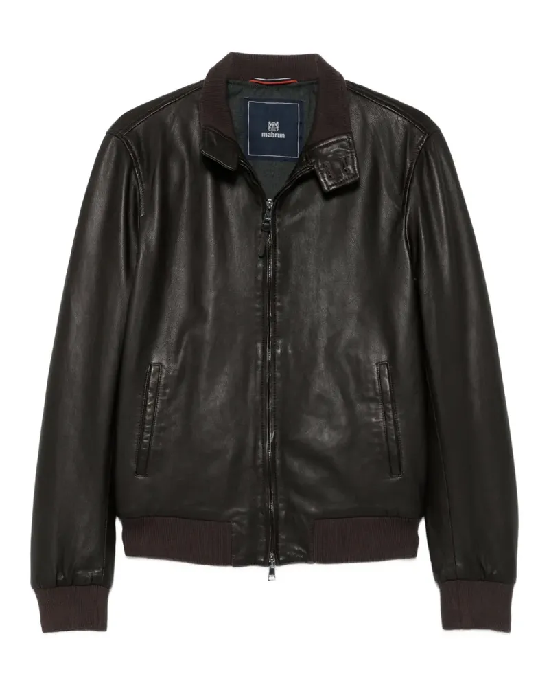 Mabrun Frank Lederjacke aus Nappaleder - Braun Braun