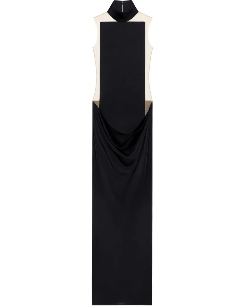 Courrèges Illusion Kleid - Schwarz Schwarz