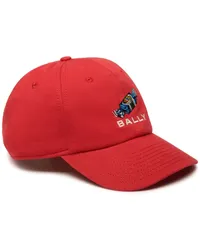 Bally Baseballkappe mit Bonbon-Stickerei Rot