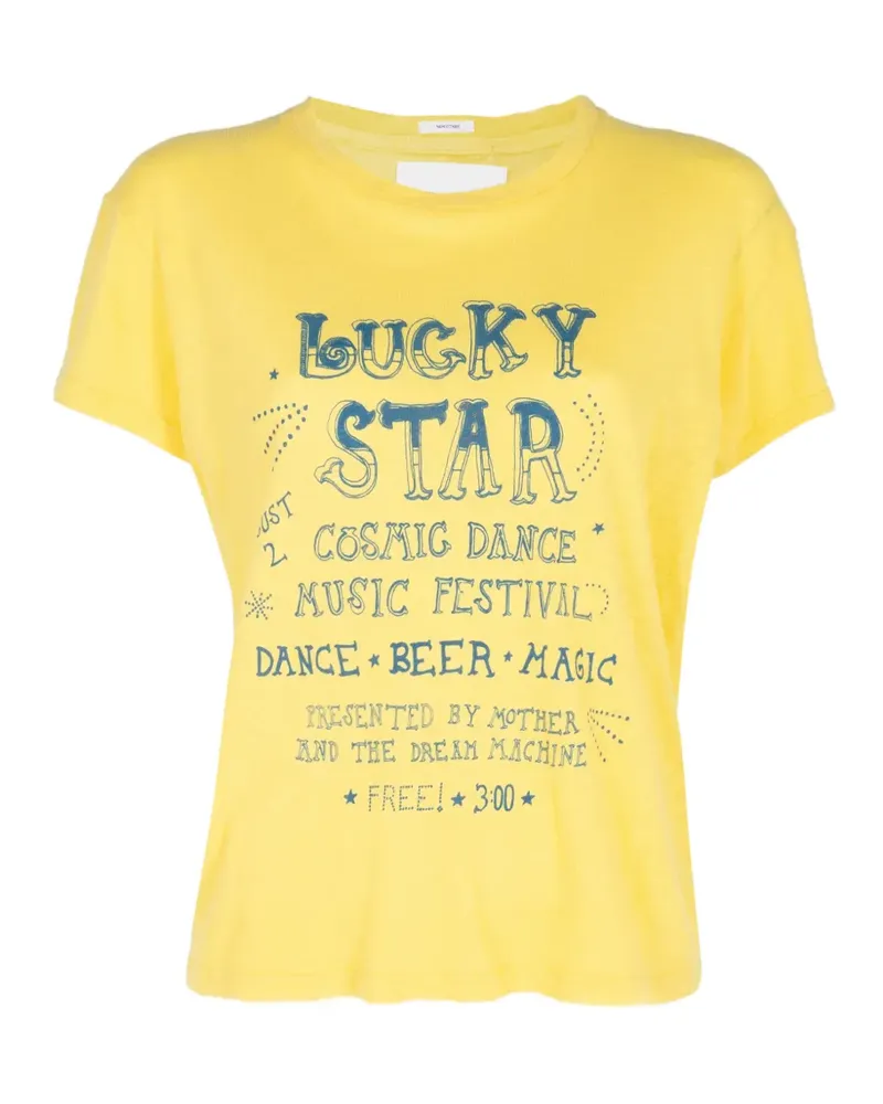 Mother T-Shirt mit Sinful-Print - Gelb Gelb