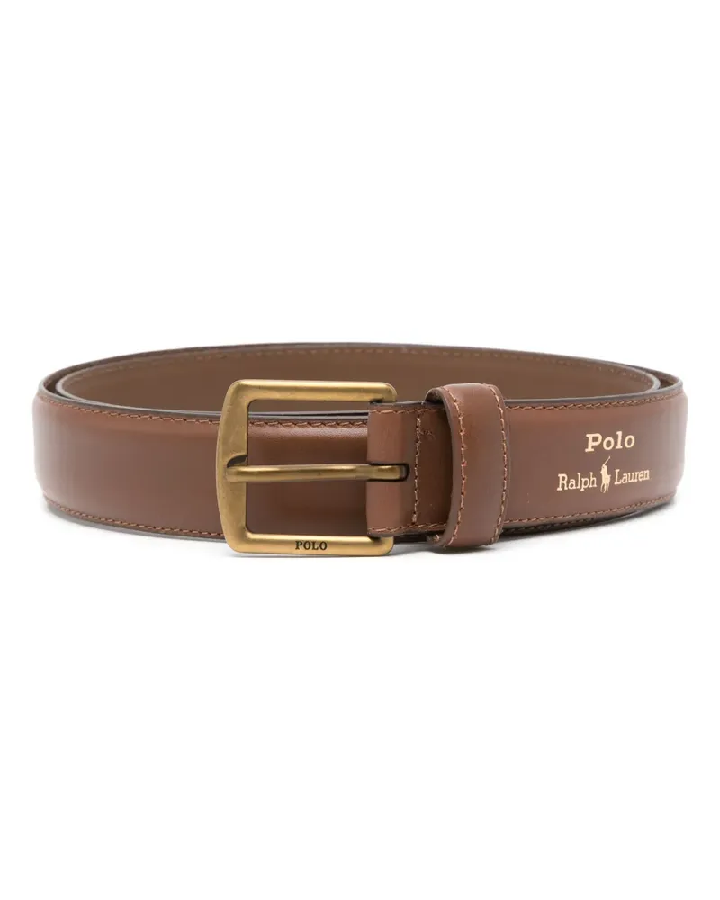 Ralph Lauren Gürtel mit Logo-Stempel - Braun Braun
