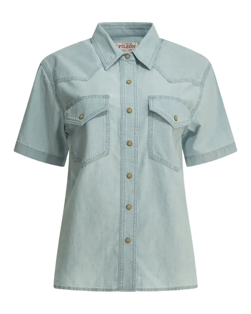 Filson short-sleeve denim shirt - Blau Blau