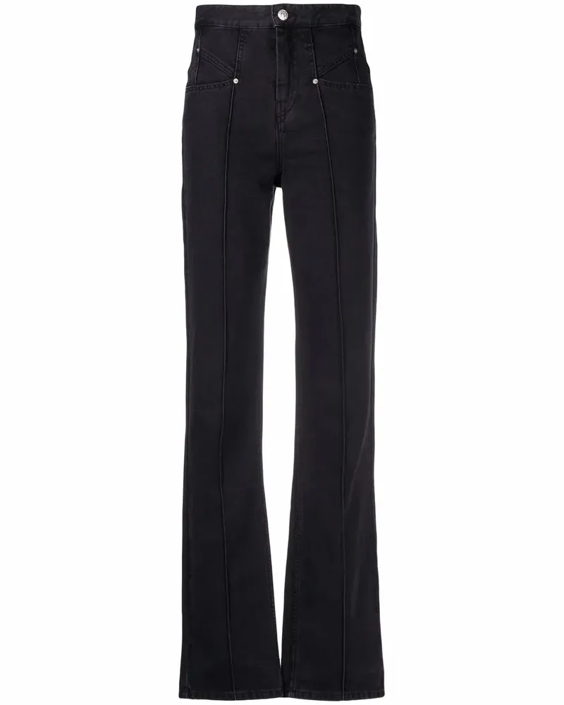 Isabel Marant Gerade Lirokayo Jeans - Schwarz Schwarz