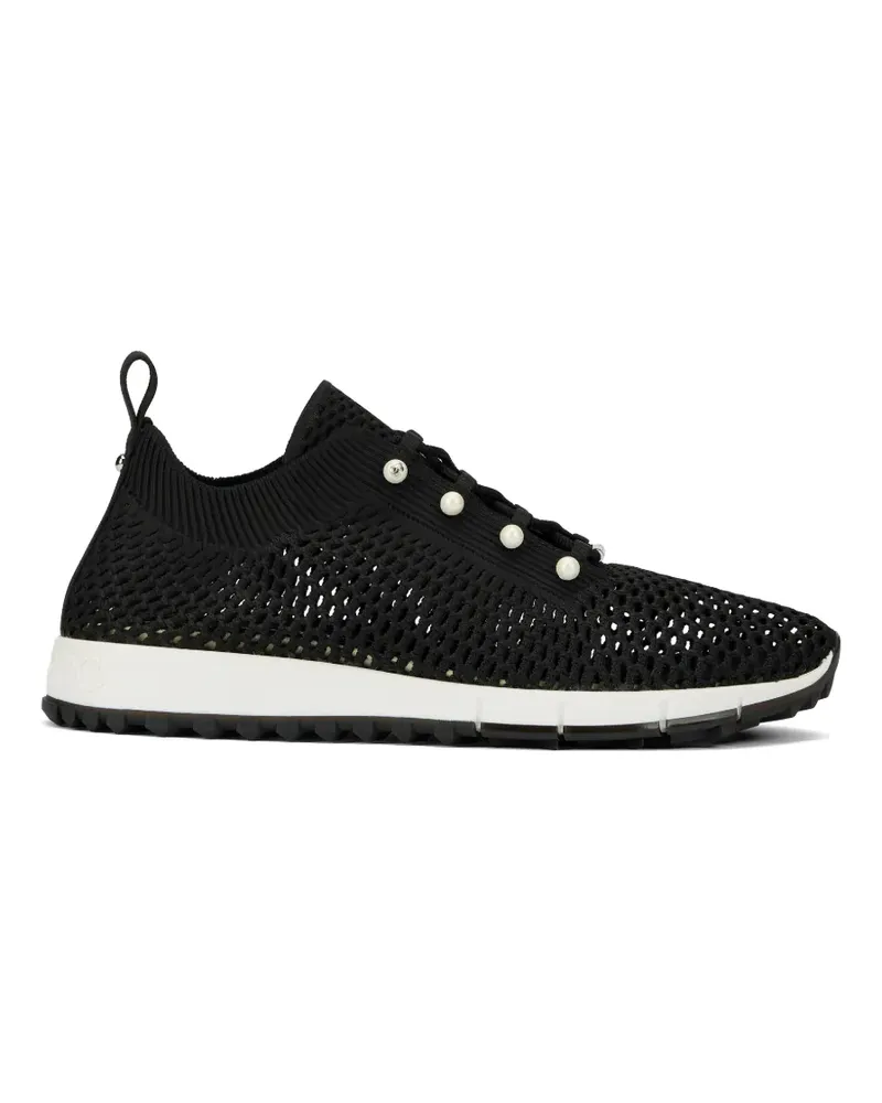 Jimmy Choo Strick-Sneakers mit Perlen - Schwarz Schwarz