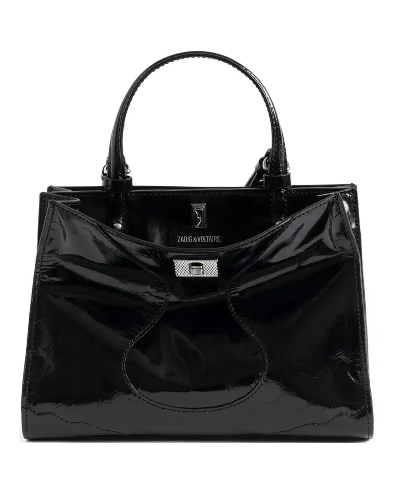 Zadig & Voltaire patent top handle satchel - Schwarz Schwarz