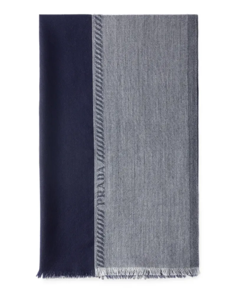 Prada Stola aus Wolle und Seide - Blau Blau