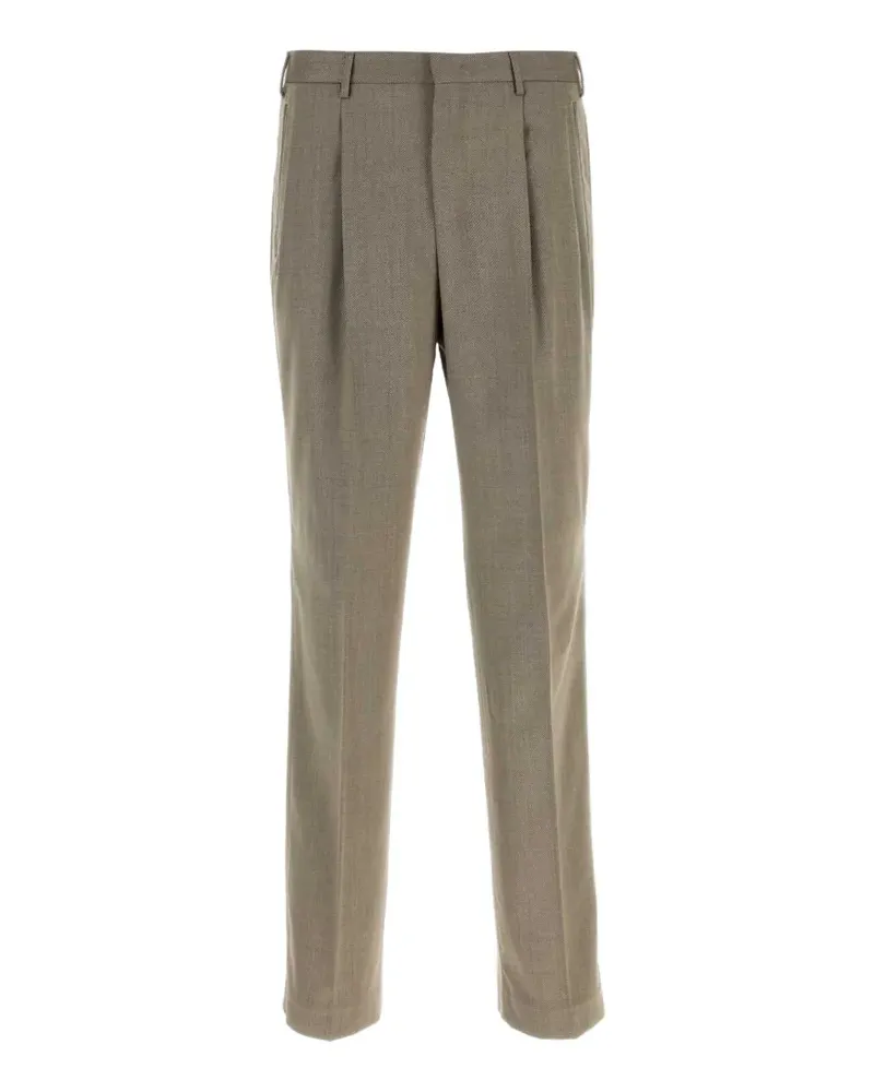 PT TORINO Straight-Leg-Hose mit Falten - Nude Nude