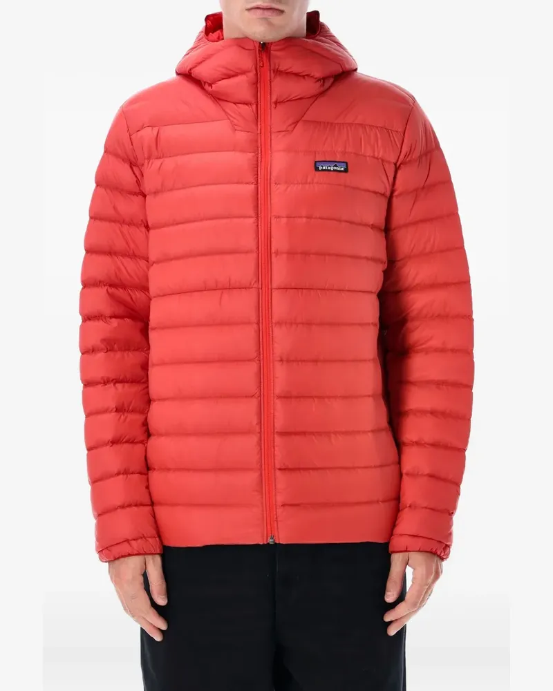 Patagonia Down Sweater hooded jacket - Rot Rot