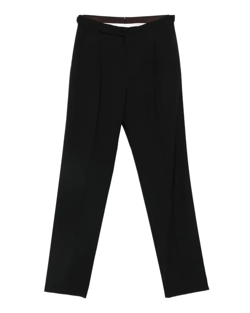 Umit Benan pleated trousers - Schwarz Schwarz