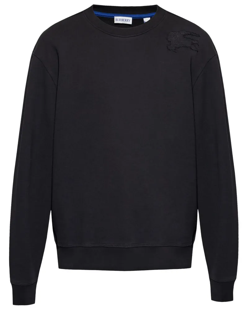 Burberry Sweatshirt mit Equestrian Knight-Patch - Schwarz Schwarz