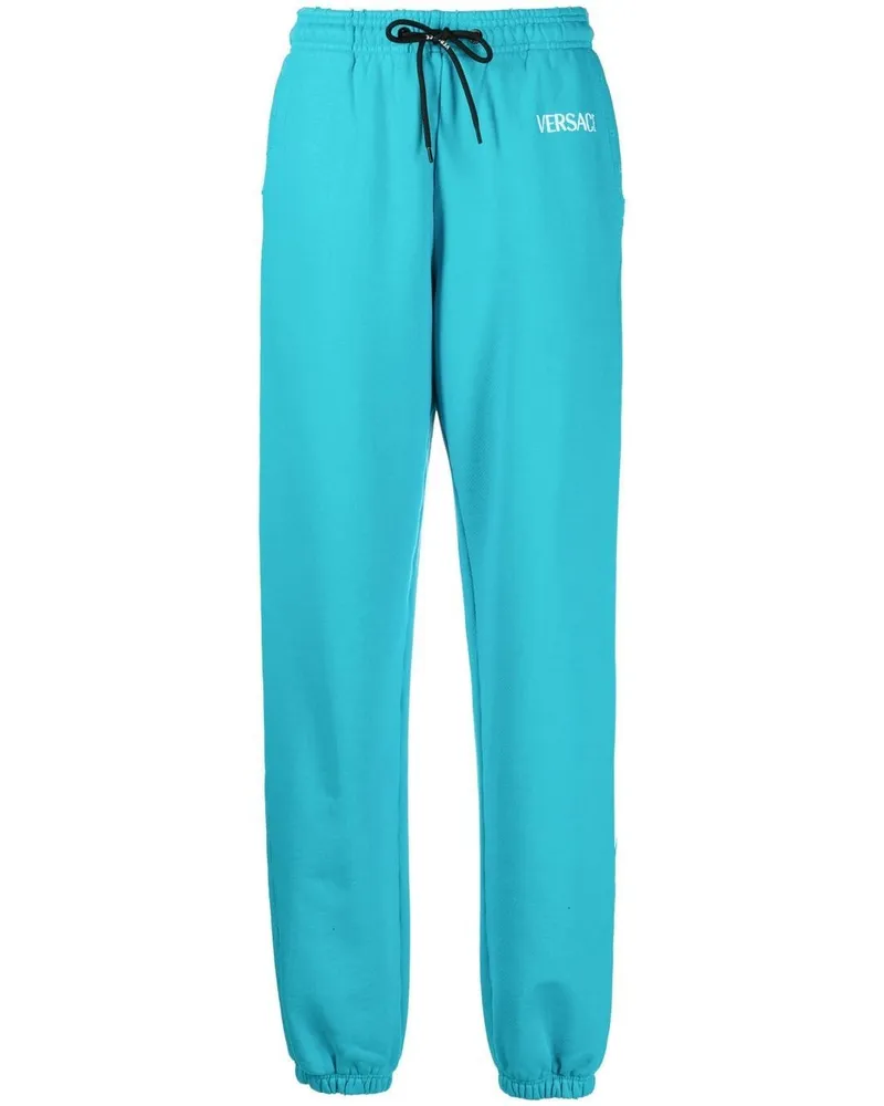 Versace Jogginghose mit Logo-Print - Blau Blau