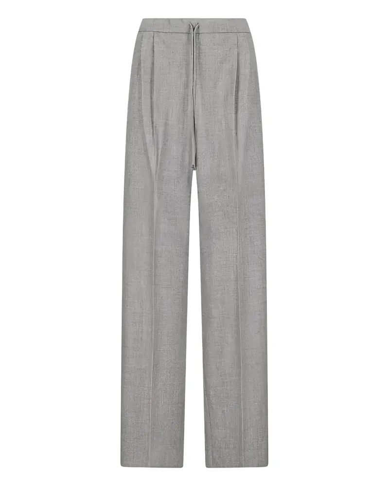 Max Mara Bundfaltenhose mit Kordelzug - Grau Grau