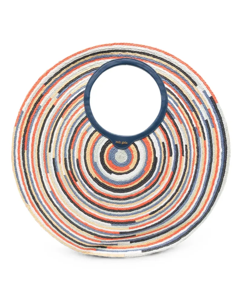 Cult Gaia Amun striped tote bag - Blau Blau