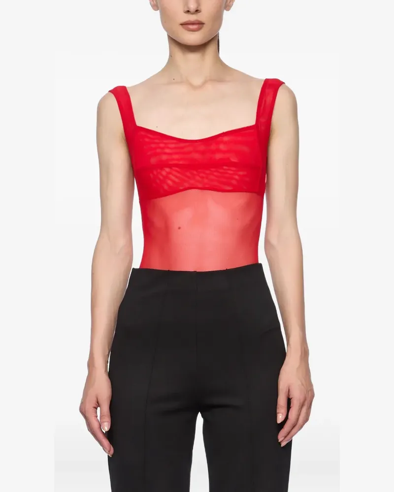 ATU Body Couture Body in Netzoptik - Rot Rot