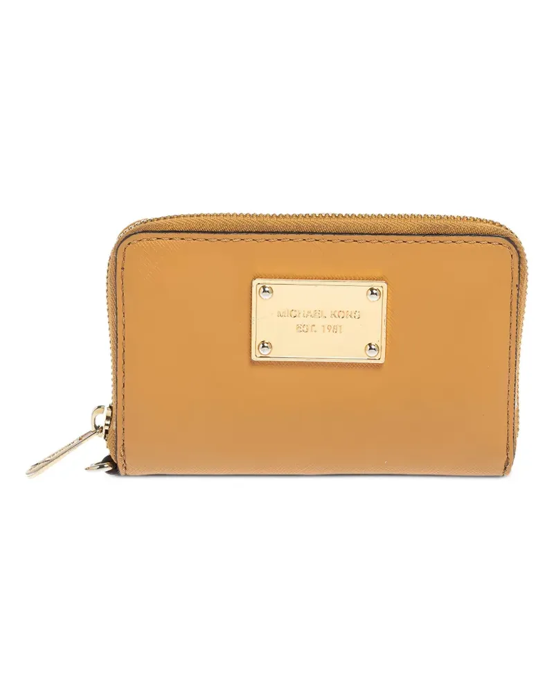 Michael Kors Portemonnaie mit Logo-Schild - Gelb Gelb