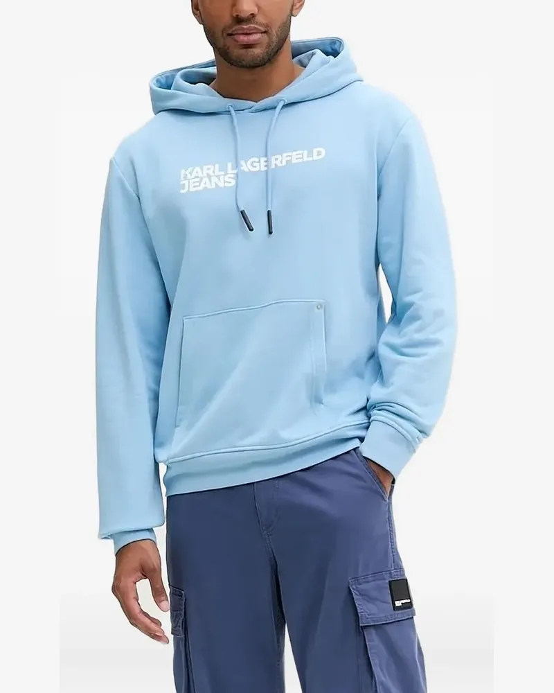 Karl Lagerfeld Hoodie mit Kängurutasche - Blau Blau
