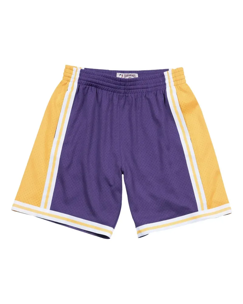 Mitchell & Ness x NBA LA Lakers 84-85 Swingman Road Shorts - Violett Violett