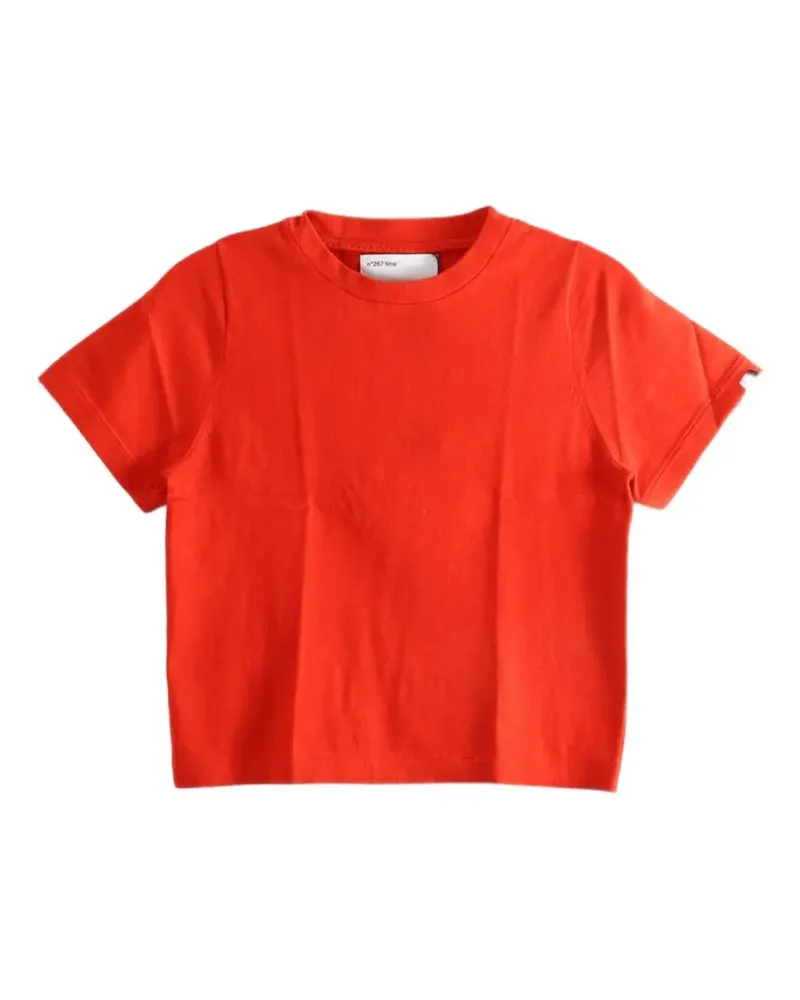 extreme cashmere Tina short-sleeve cropped T-shirt - Rot Rot