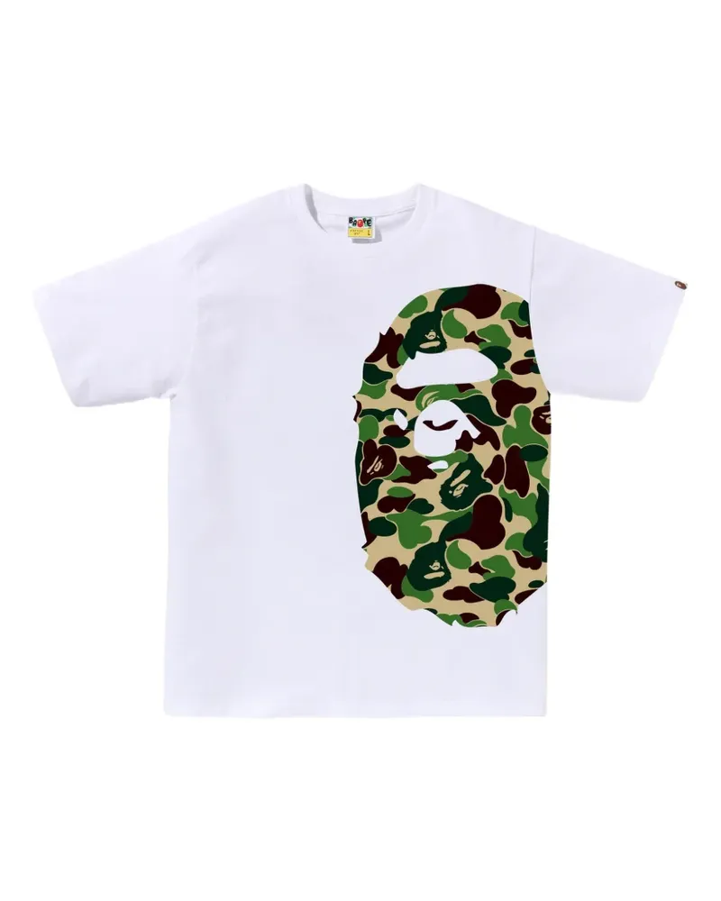 BAPE camouflage-print Ape Head T-shirt - Weiß Weiß