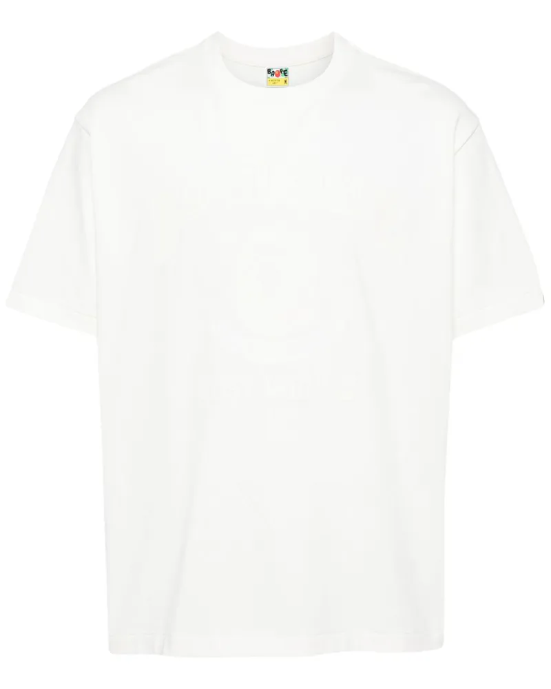BAPE T-Shirt mit Logo-Print - Weiß Weiß