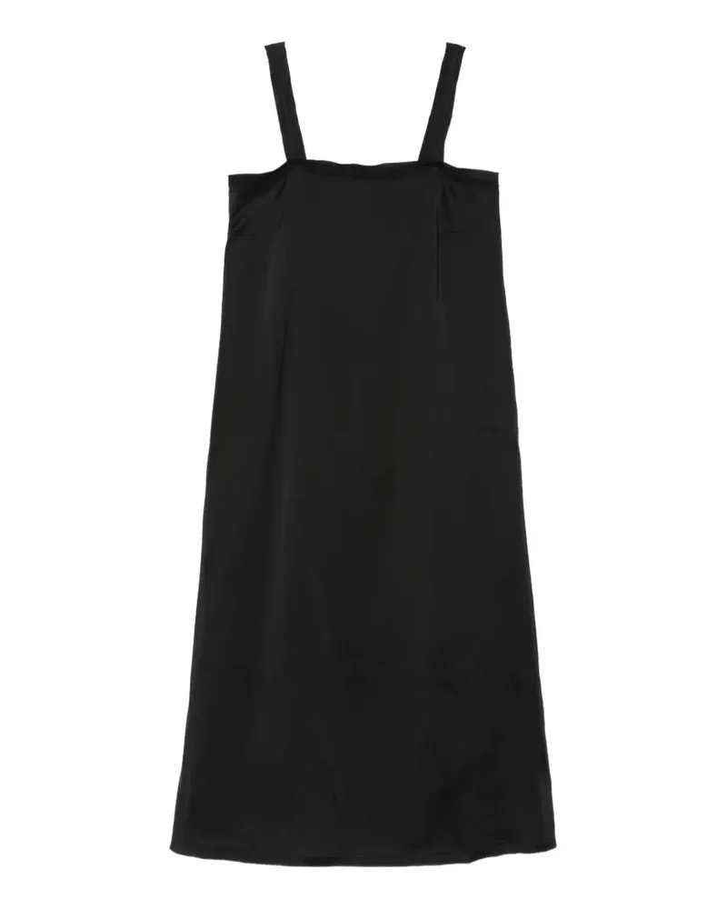 Sofie D'Hoore Midikleid mit eckigem Kragen - Schwarz Schwarz