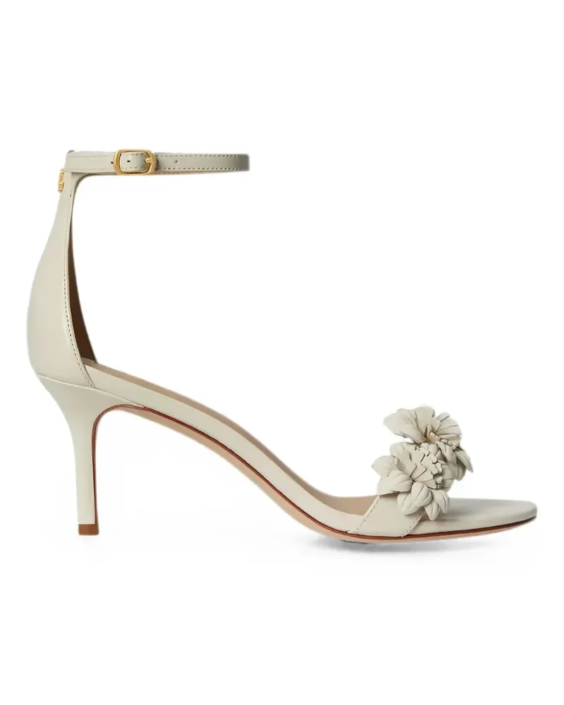 Ralph Lauren Allie Sandalen mit blumigen Applikationen, 90mm - Nude Nude
