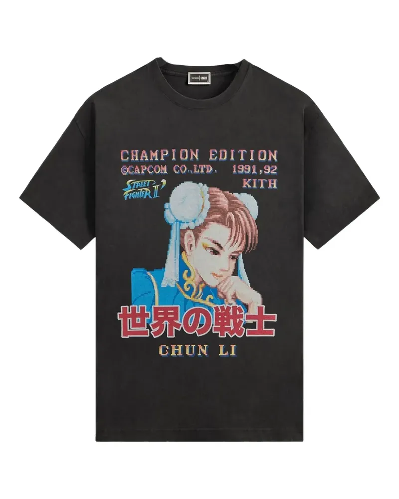KITH x Capcom Chun Li Champion Edition T-Shirt - Grau Grau