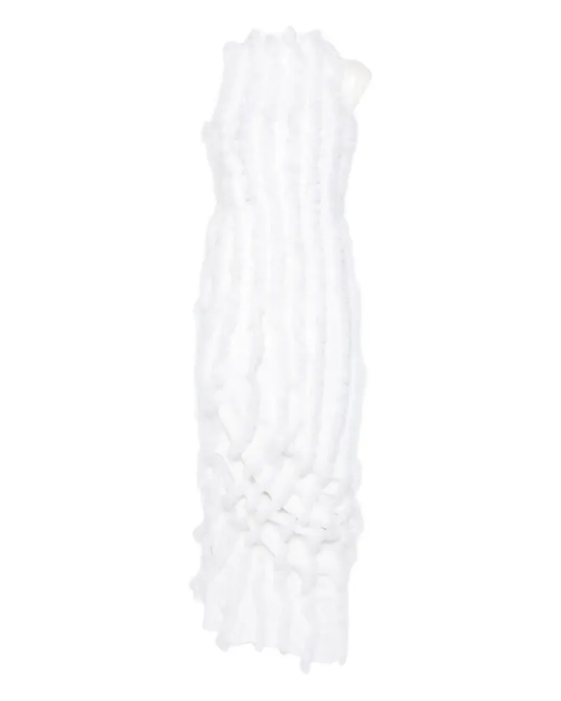 Jacquemus ruffled draped maxi dress - Weiß Weiß