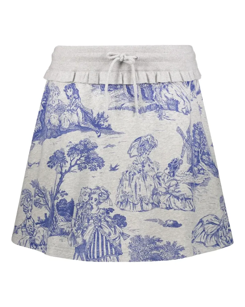 Moschino Minirock mit Print - Grau Grau