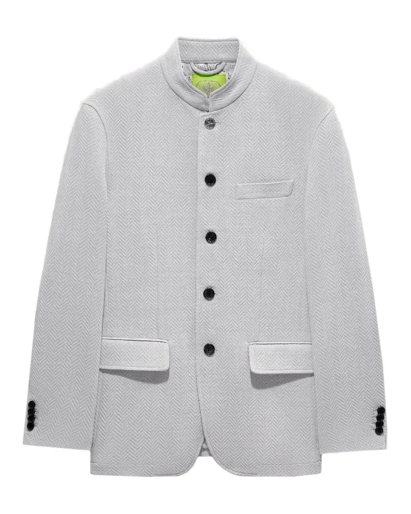 Shanghai Tang Jacke mit Fischgrätenmuster - Grau Grau