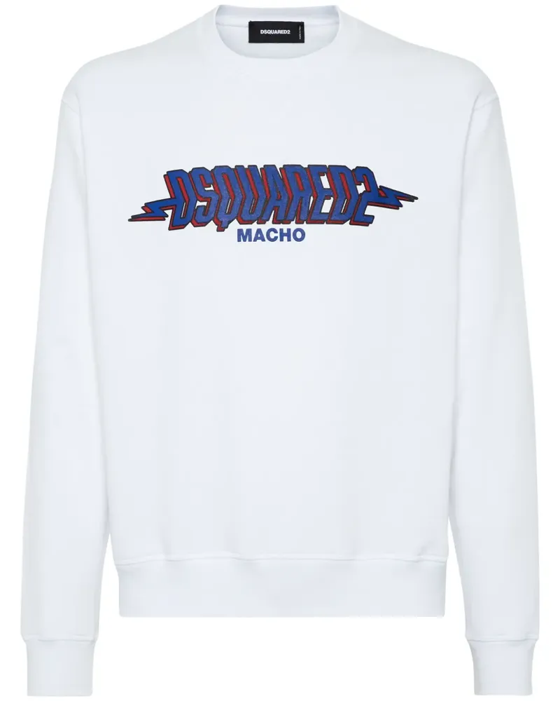 Dsquared2 Sweatshirt mit Logo-Print - Weiß Weiß