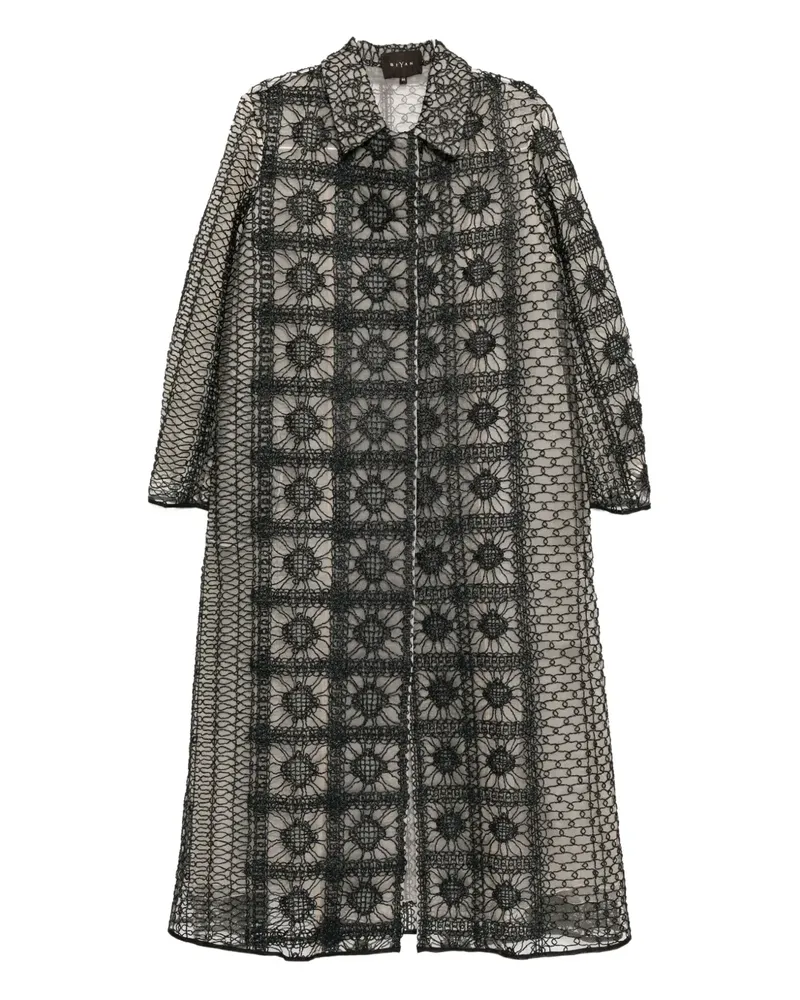 Biyan Machame coat - Schwarz Schwarz