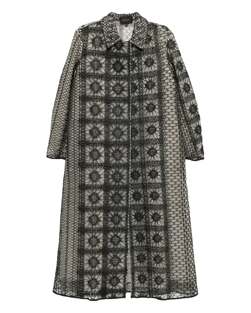 Biyan Machame Mantel - Schwarz Schwarz