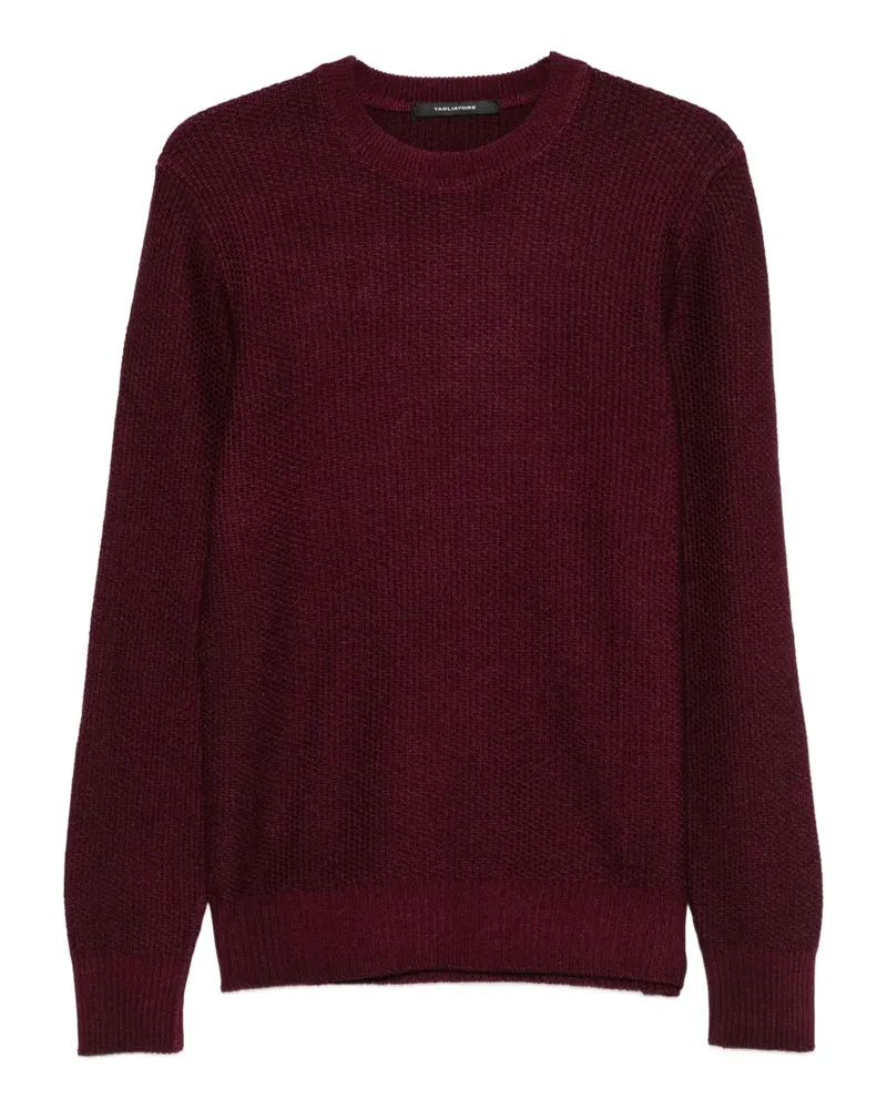 Tagliatore Pullover mit Rundhalsausschnitt - Rot Rot