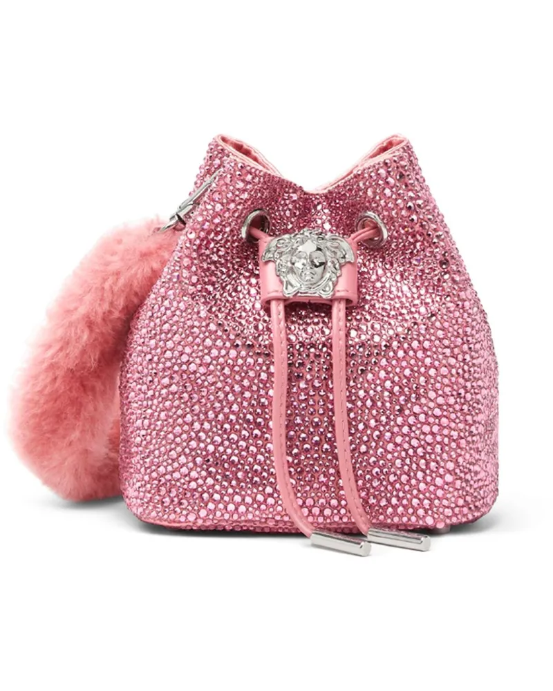 Versace Mini La Medusa Beuteltasche mit Kristallen - Rosa Rosa