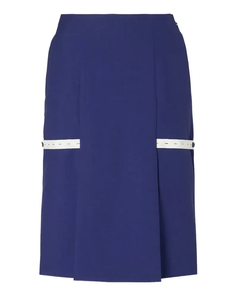 Fendi panelled midi skirt - Blau Blau