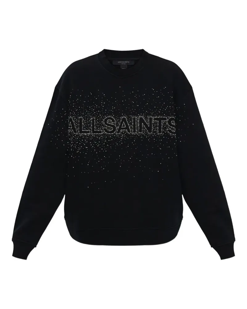 AllSaints Sweatshirt mit Logo - Schwarz Schwarz
