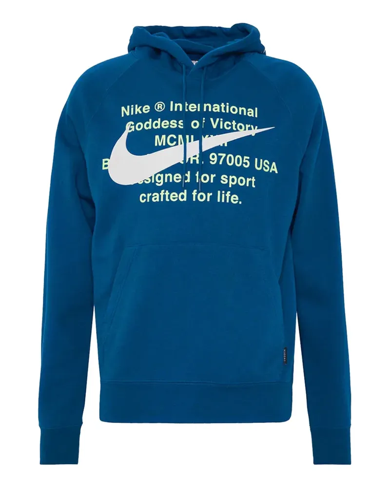 Nike Swoosh French Terry hoodie - Blau Blau